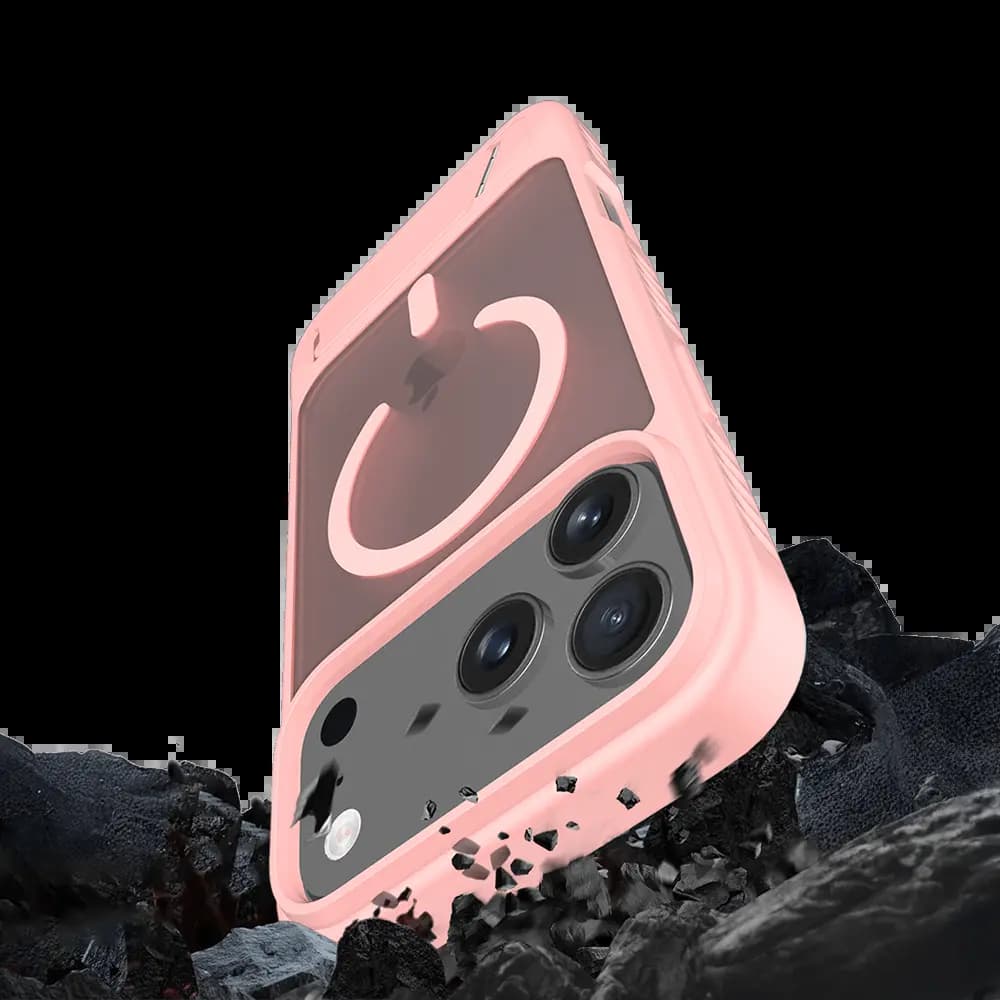 Coque de protection MagSafe avec support – Apple iPhone 17 Pro Max – PROTECT IF014 Rose - Vue 9