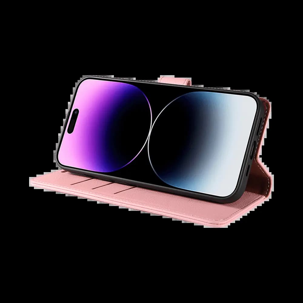 Housse folio anti-RFID iPhone 14 Pro Max – PROTECT IP011 Rose - Vue 13
