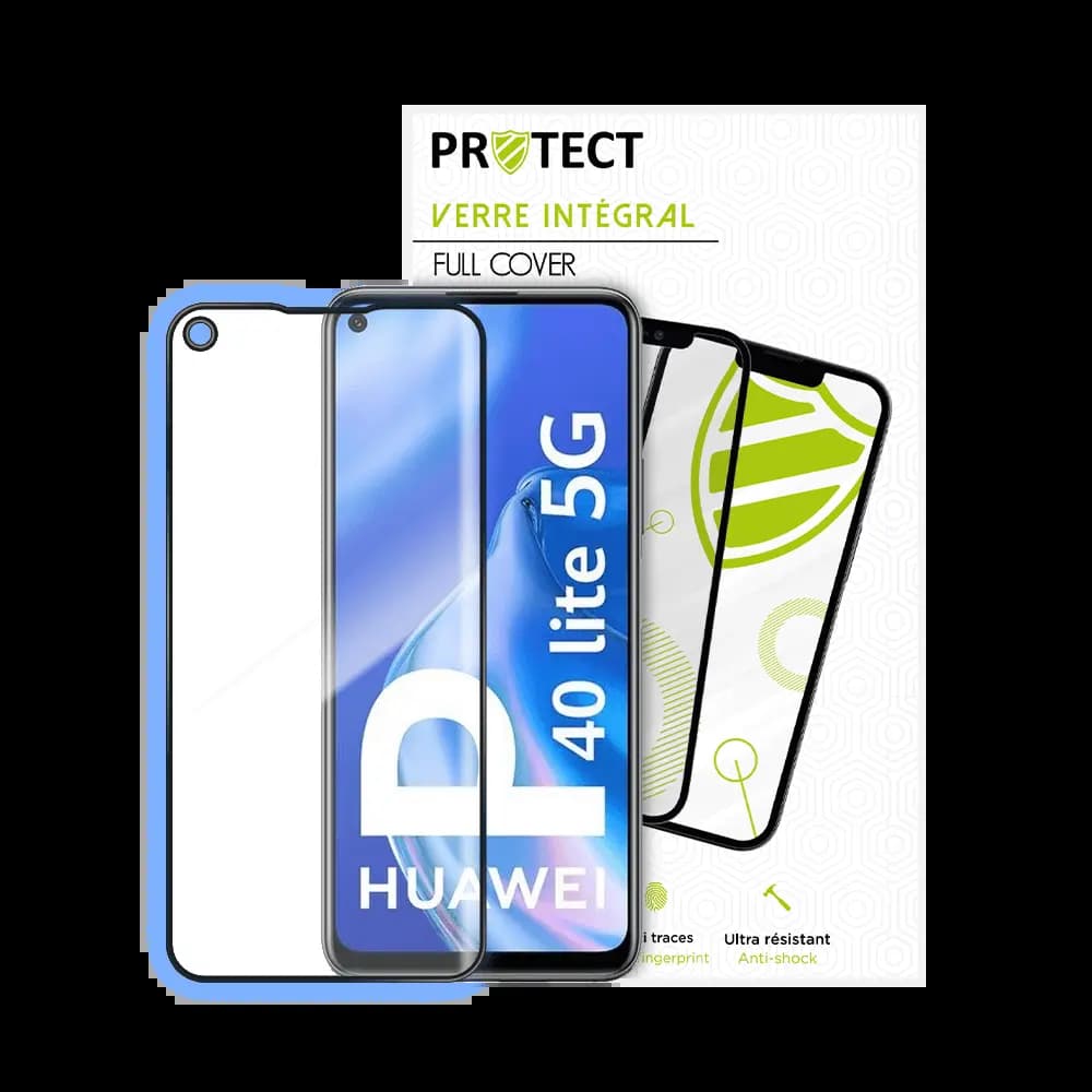 Verre trempé intégral 5D 9H – protection écran Huawei P40 Lite 5G – PROTECT Noir - Vue 24