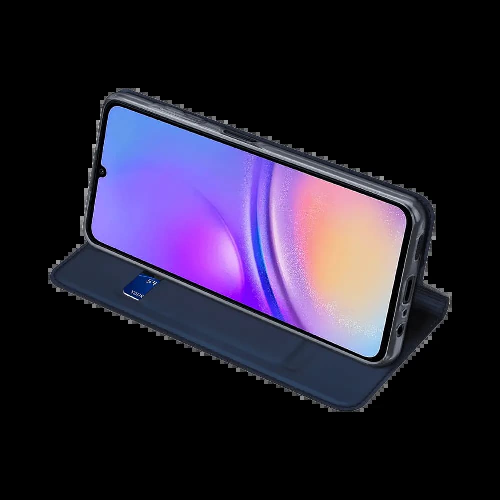 Housse folio Samsung Galaxy A06 porte-carte – Dux Ducis Skin Pro Noir - Vue 7