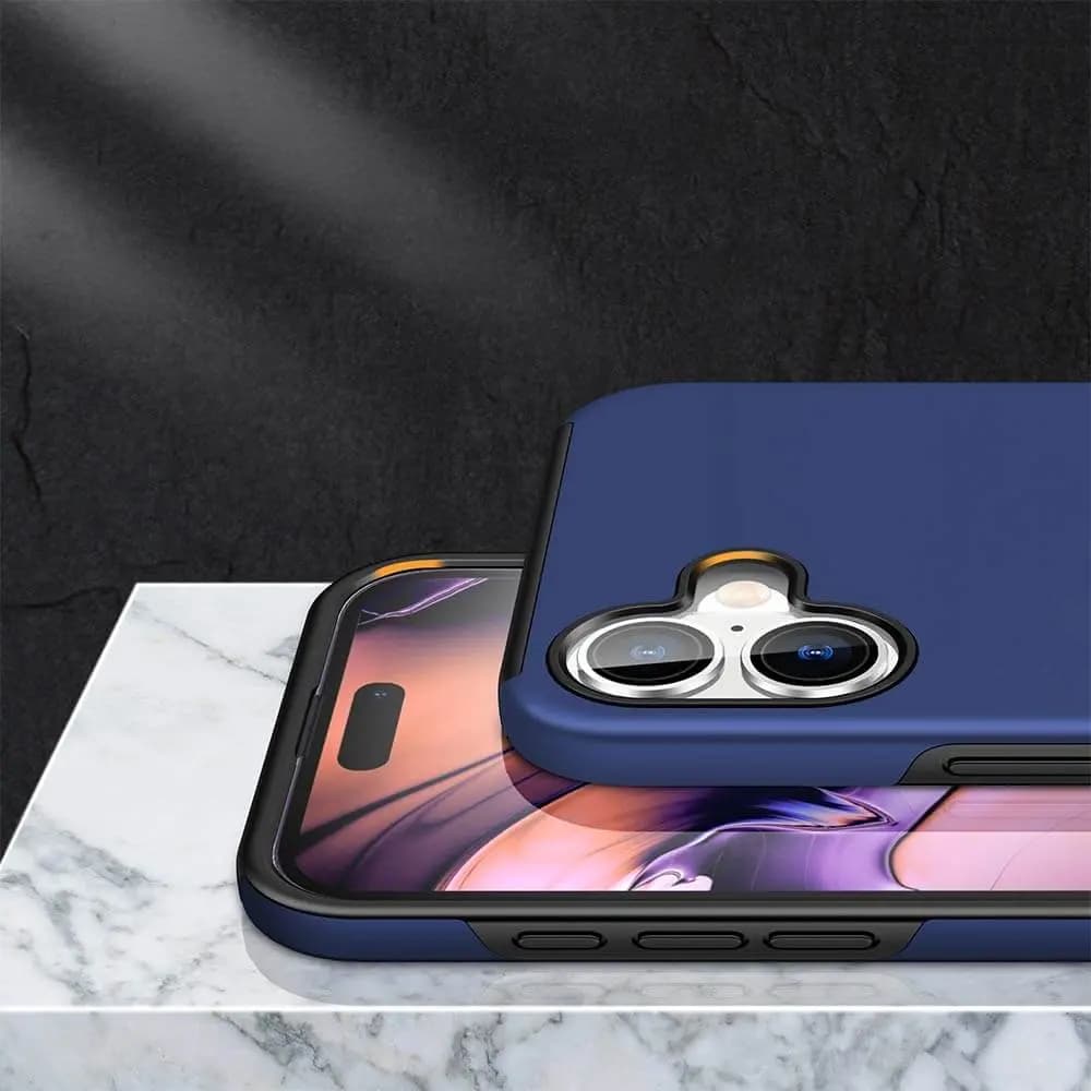 Coque de protection iPhone 16 Plus avec anneau rotatif – PROTECT IE013 Bleu - Vue 24