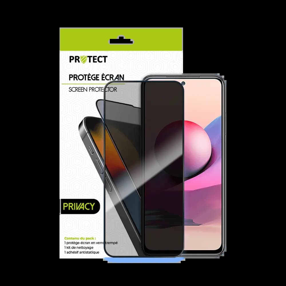 Verre trempé anti-espions 9H – Xiaomi Redmi Note 10S – PROTECT Transparent - Vue 20