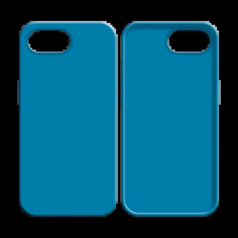 Coque silicone iPhone 16e / iPhone 17e - Bleu Ciel - Vue 8
