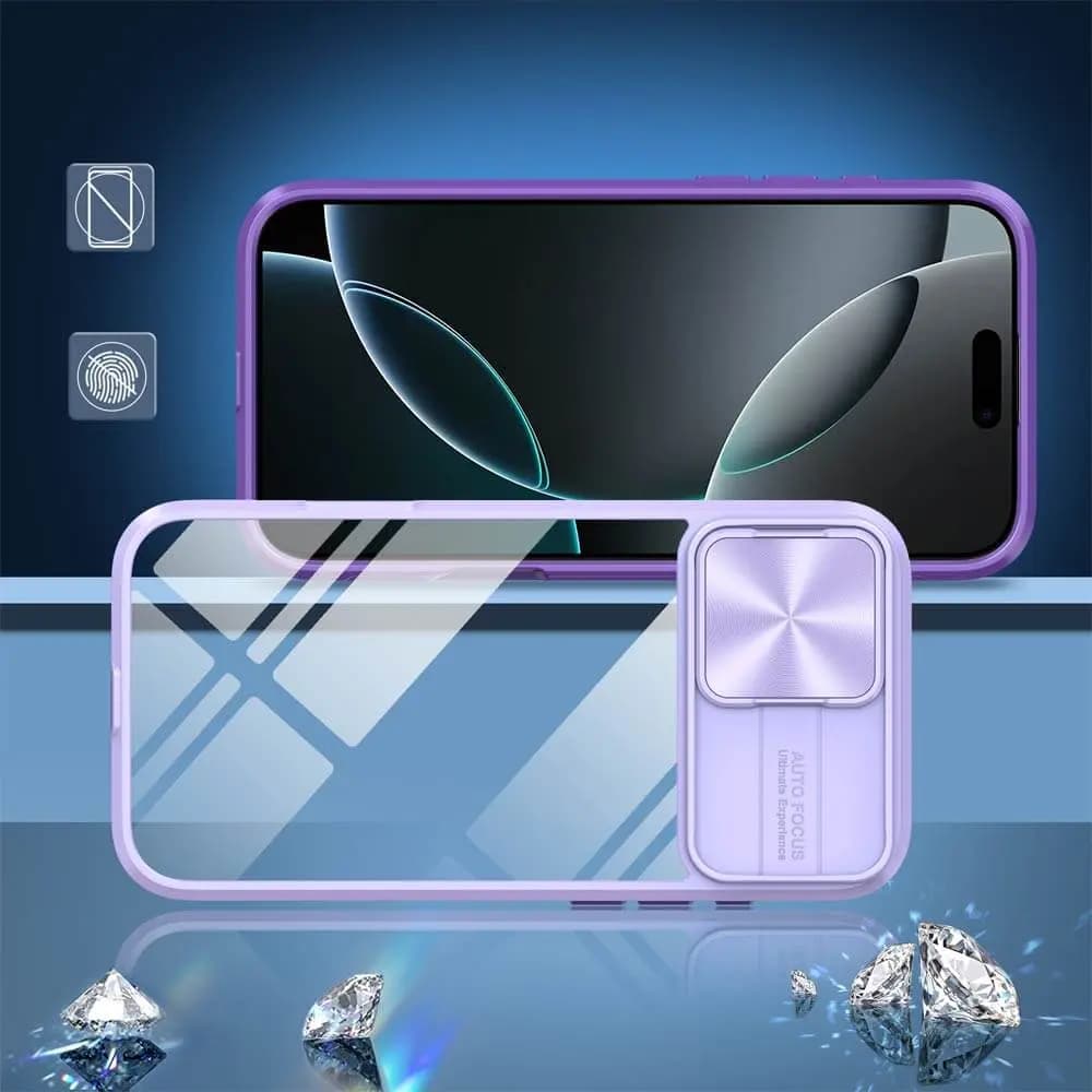 Coque avec cache caméra – iPhone 16 Pro – PROTECT IE027 Violet - Vue 3