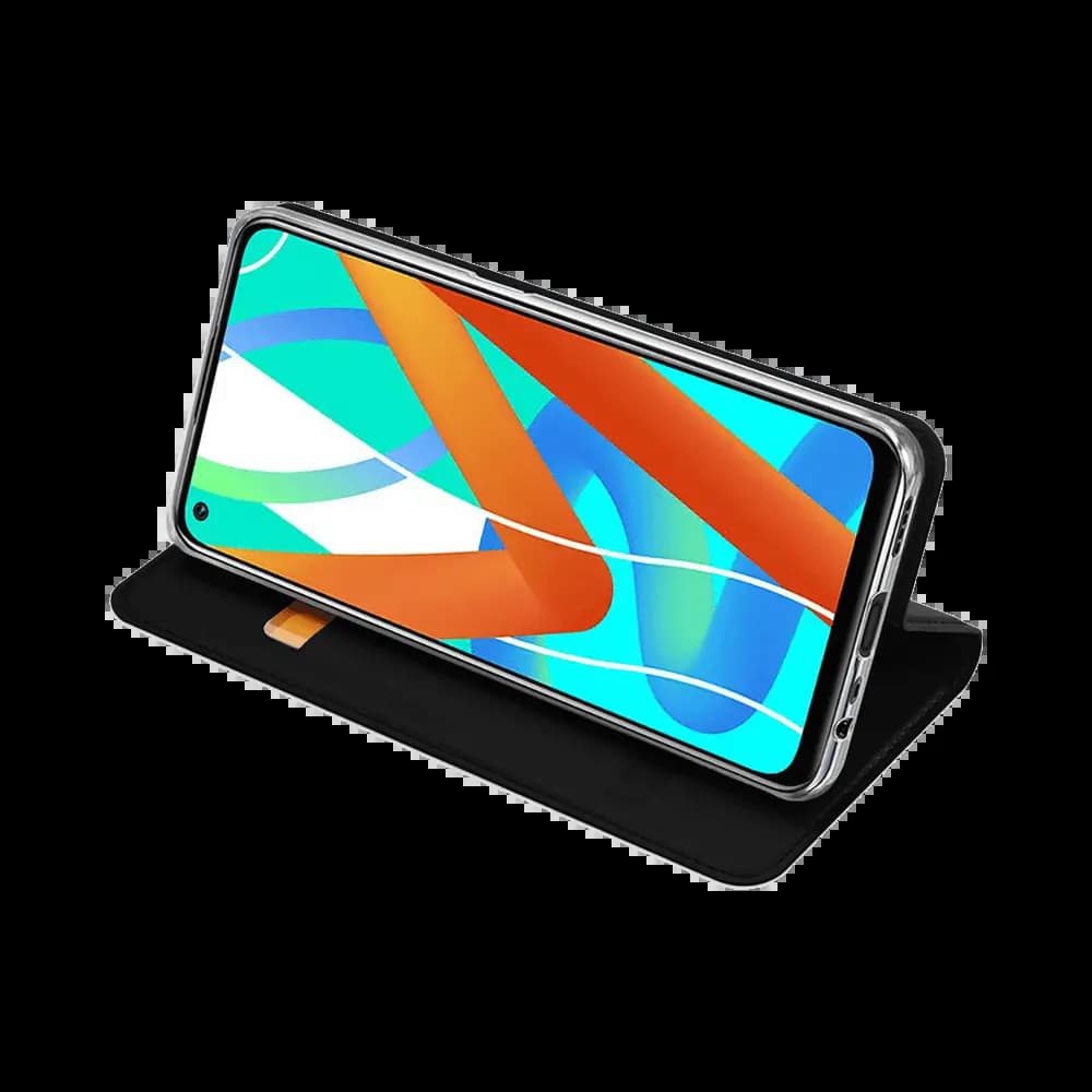 Housse folio Google Realme 8 5G porte-carte – Dux Ducis Skin Pro Noir - Vue 16