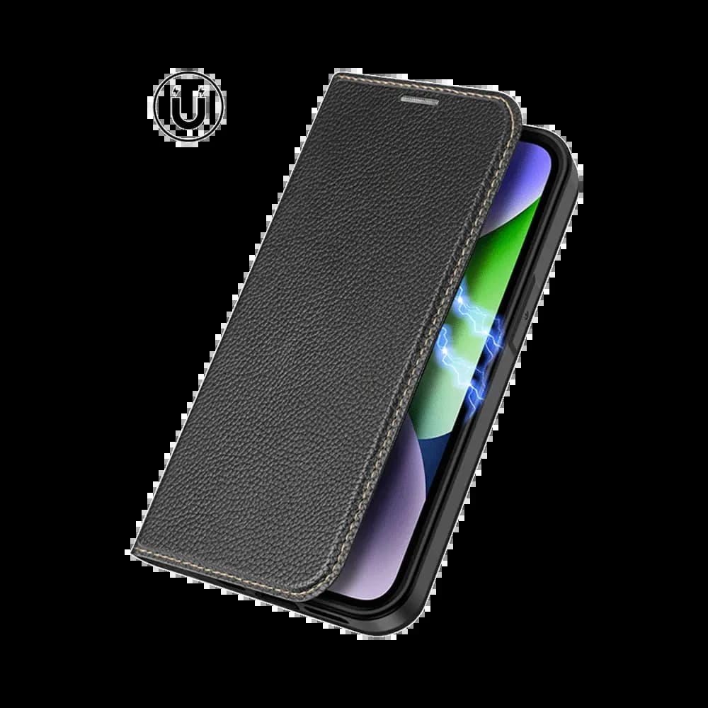 Housse folio iPhone 14 Plus avec porte-cartes + support – Dux Ducis Skin X2 Noir - Vue 10