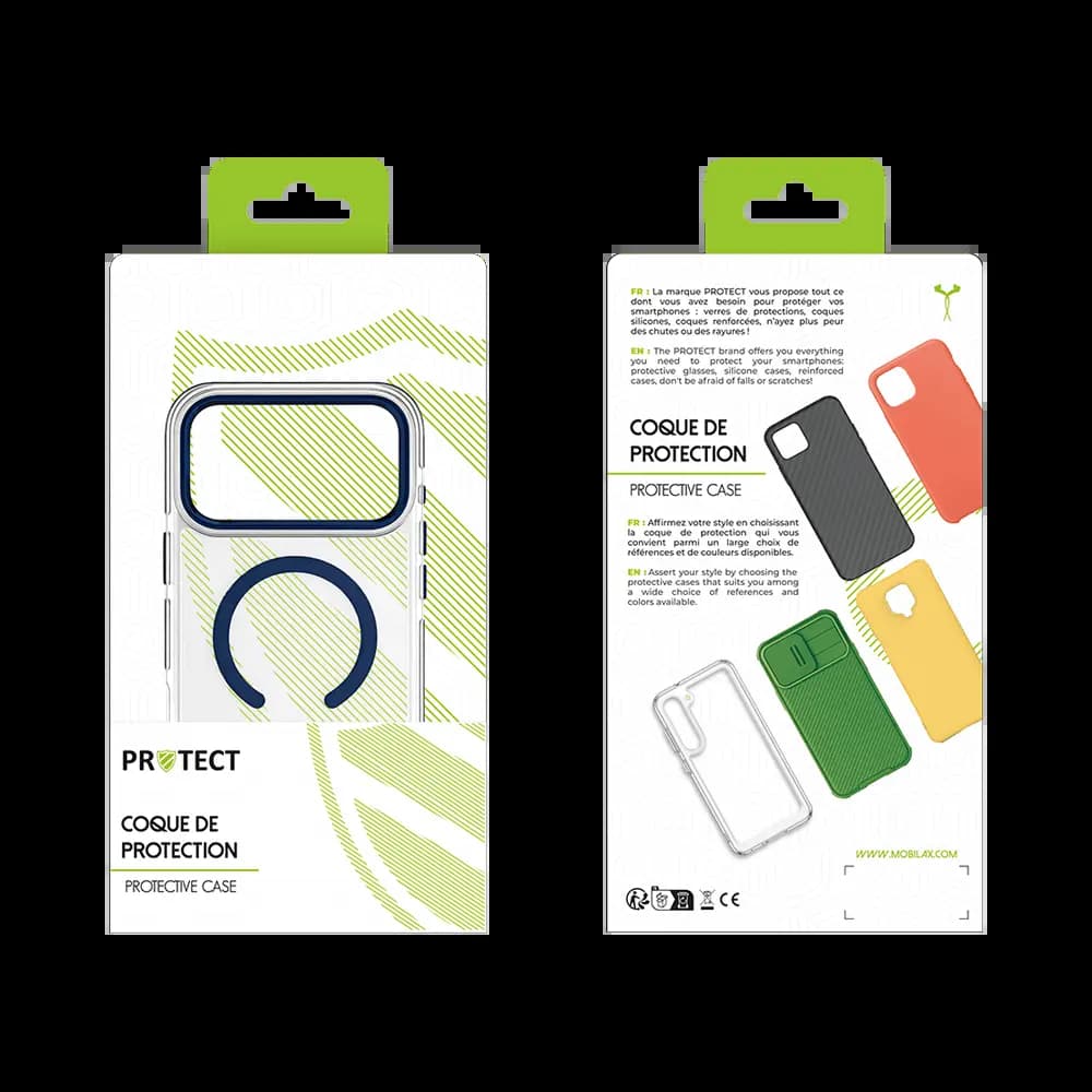 Coque MagSafe antichoc iPhone 17 Pro – PROTECT MS01 Bleu - Vue 12