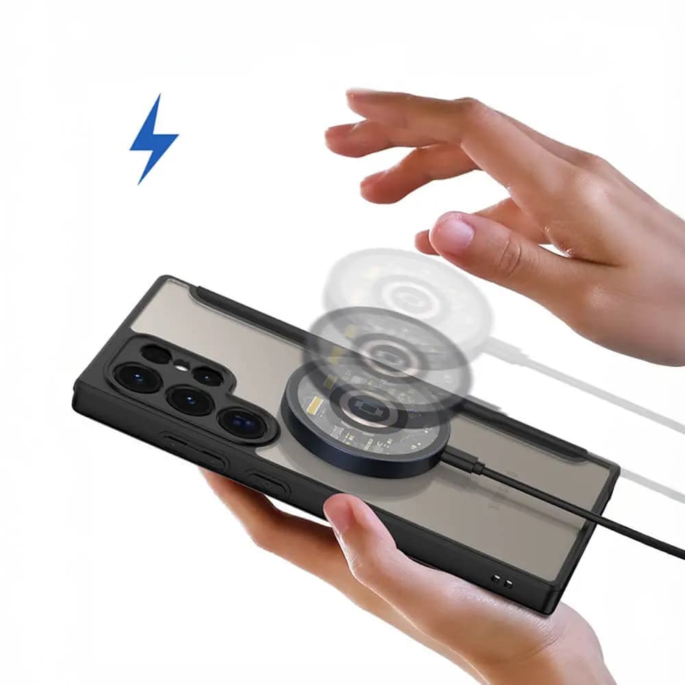 Housse folio MagSafe Samsung Galaxy S24 Ultra 5G – Dux Ducis Skin X Pro Bleu - Vue 7