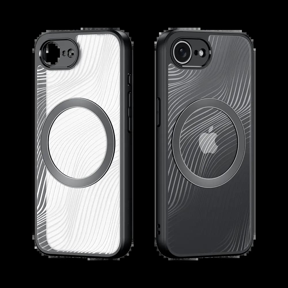 Coque MagSafe iPhone 16e / iPhone 17e anti-chocs – Dux Ducis Aimo Mag Noir - Vue 4