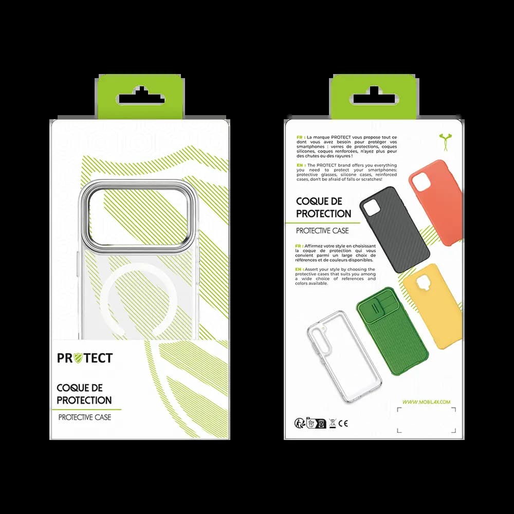 Coque MagSafe antichoc iPhone 17 Pro Max – PROTECT MS01 Blanc - Vue 12