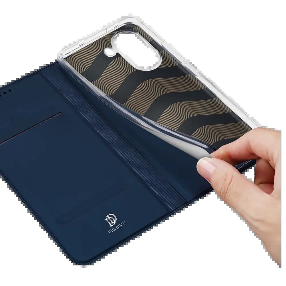 Housse folio Samsung Galaxy S25 porte-carte – Dux Ducis Skin Pro Noir - Vue 30