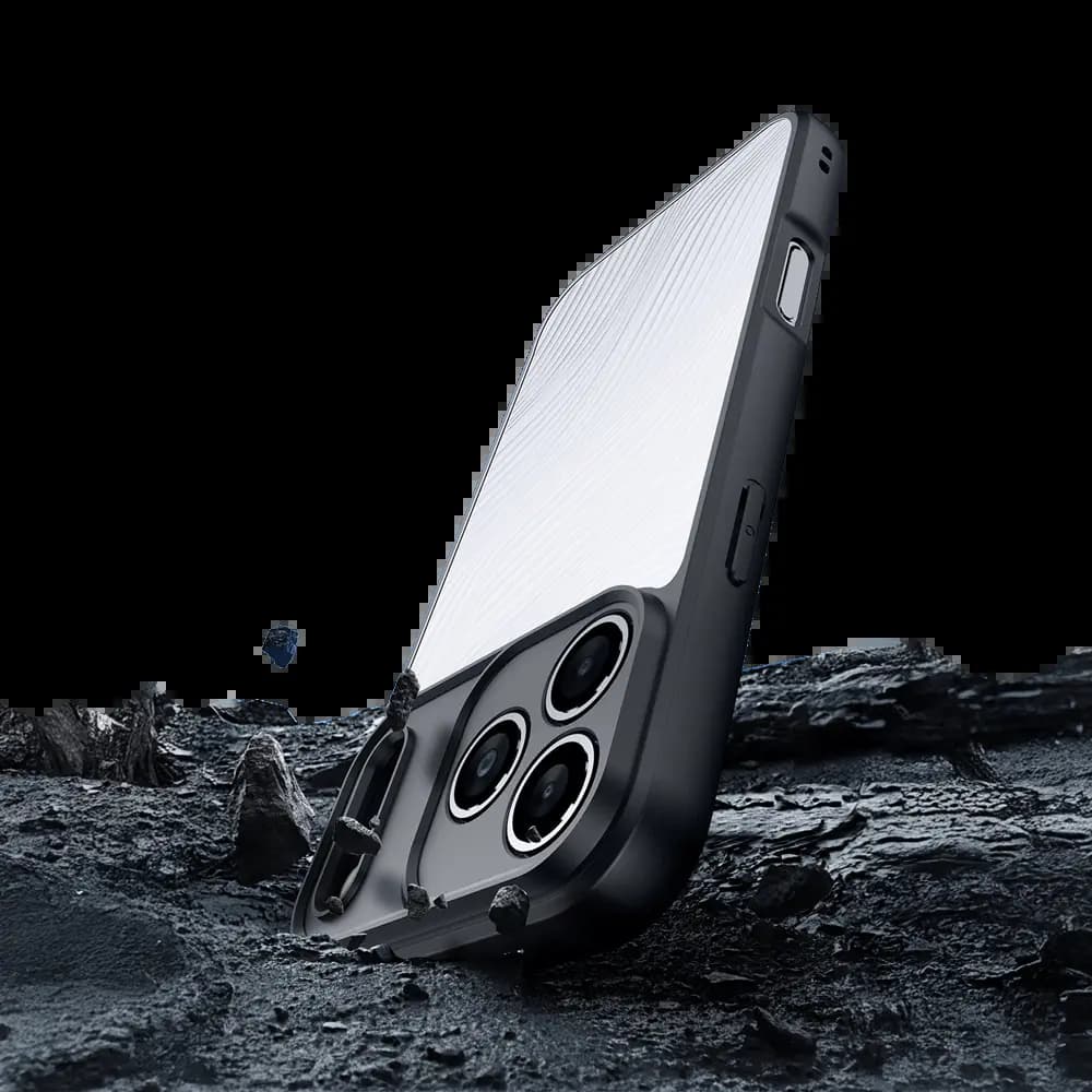 Coque anti-chocs finition mate – iPhone 17 Pro – Dux Ducis Aimo Noir - Vue 24