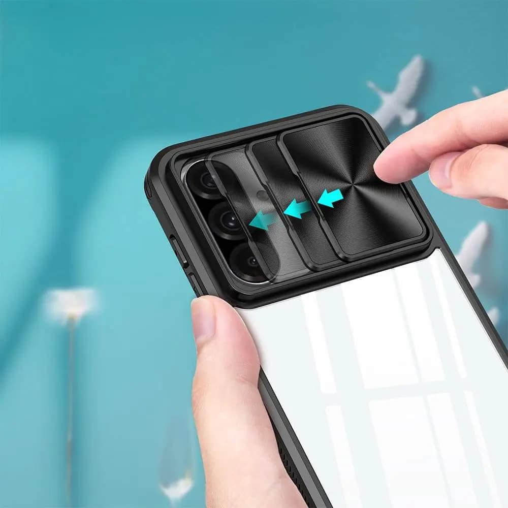 Coque avec cache caméra - Samsung Galaxy A36 5G / A56 5G – PROTECT IE027 Noir  - Vue 12