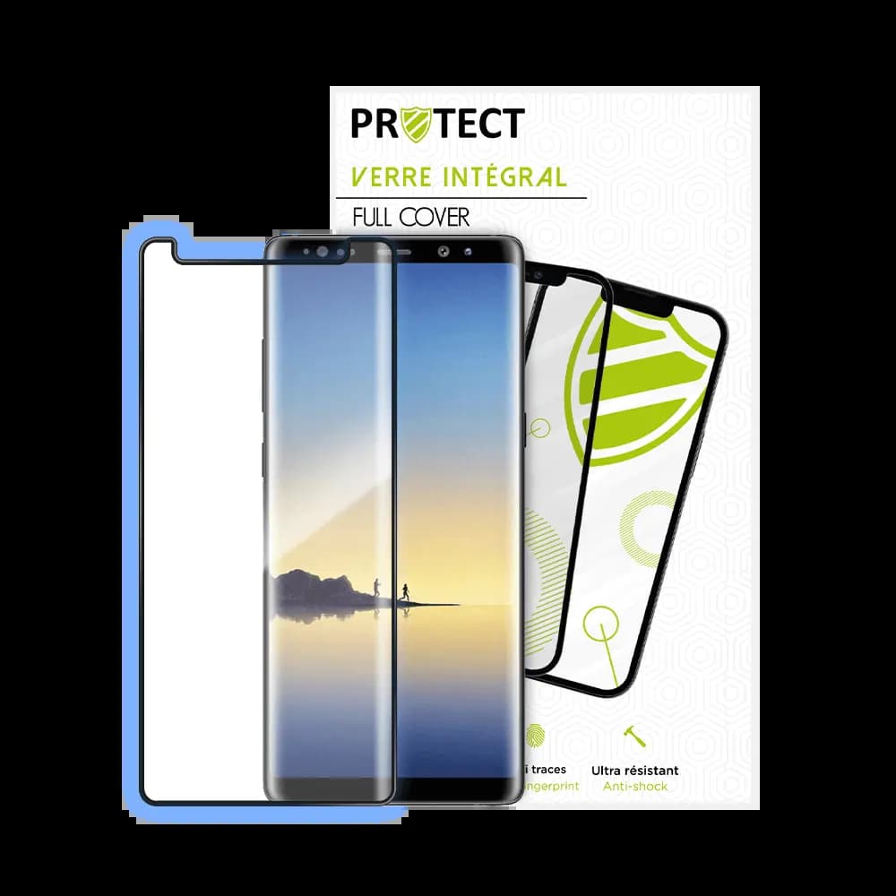 Verre trempé intégral 5D 9H – protection écran Samsung Galaxy Note 8 – PROTECT Noir - Vue 24