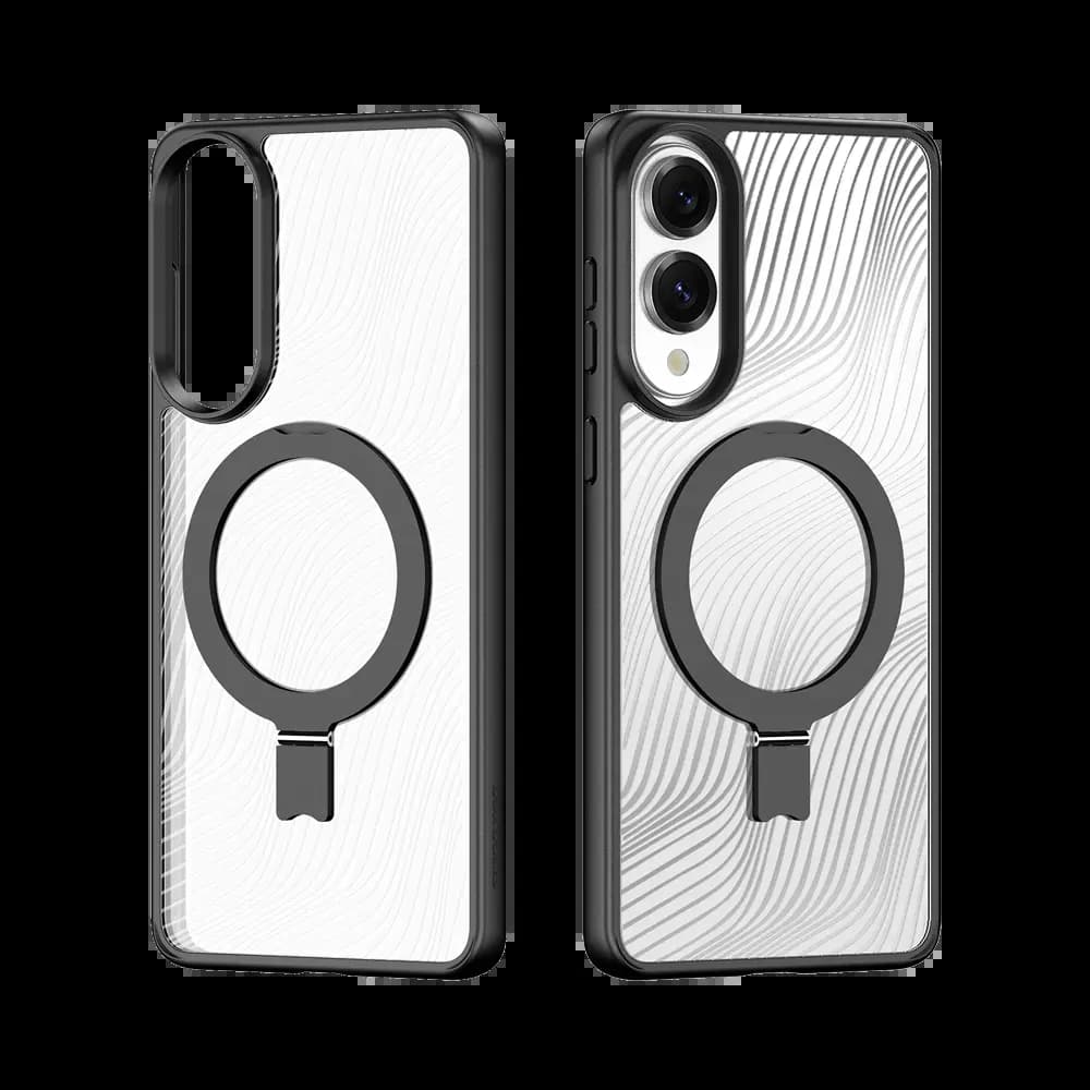 Coque MagSafe avec support – Samsung Galaxy S25 Edge – Dux Ducis Aimo Mag Noir - Vue 4