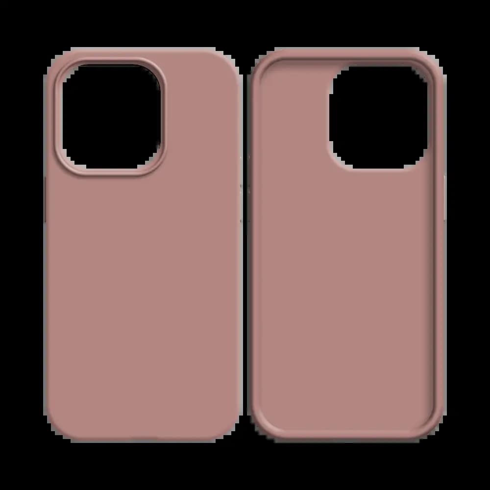 Coque silicone iPhone 15 Pro - Rose - Vue 8