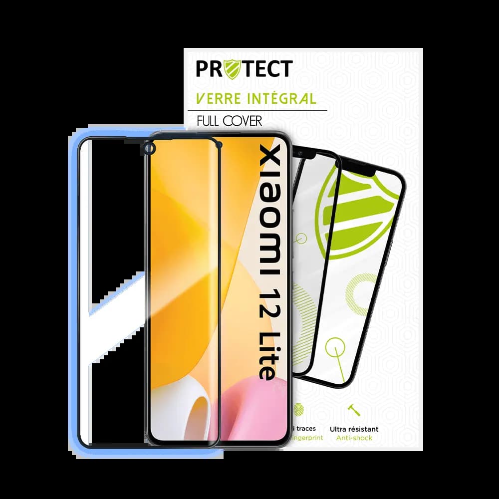 Verre trempé intégral 5D 9H – protection écran Xiaomi 12 Lite – PROTECT Noir - Vue 24