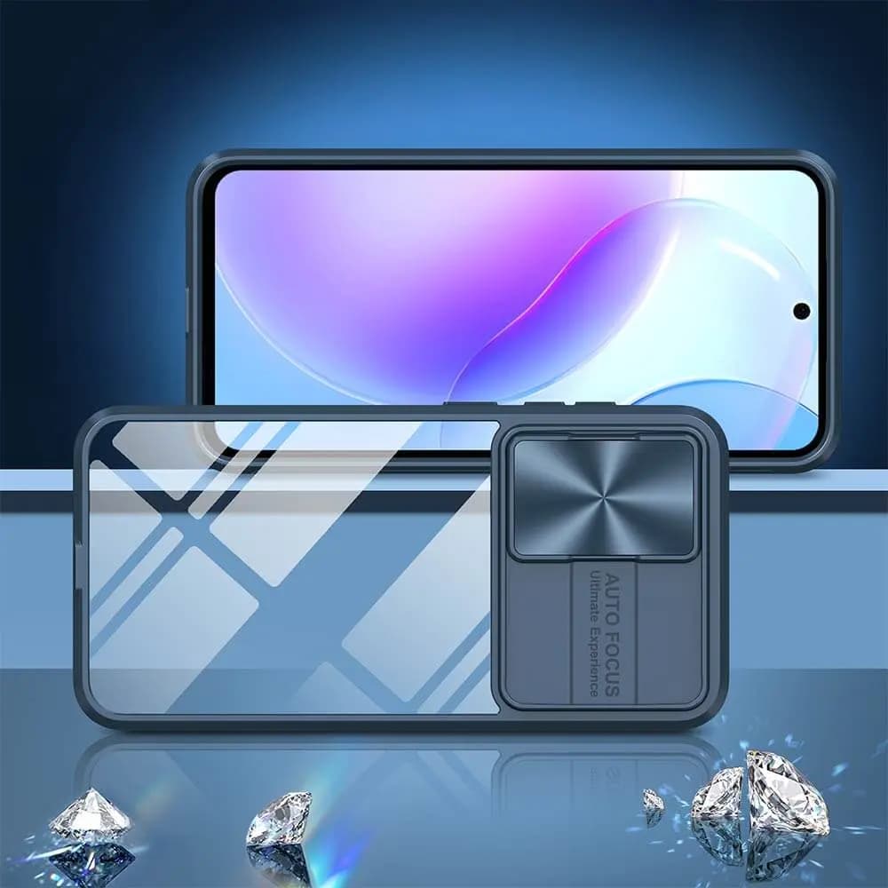 Coque avec cache caméra – Samsung Galaxy A36 5G / A56 5G – PROTECT IE027 Bleu Marine - Vue 3