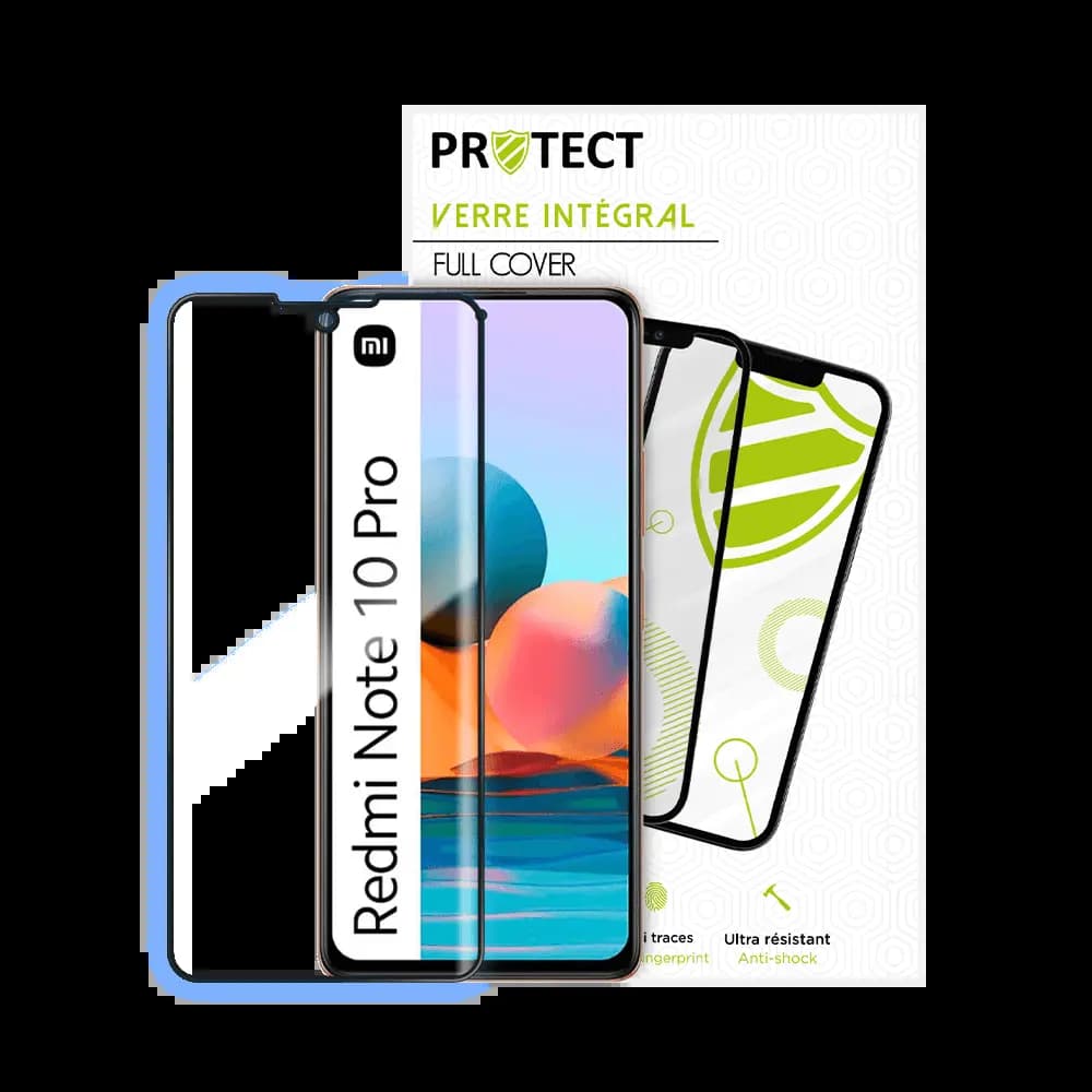 Verre trempé intégral Xiaomi Redmi Note 10 Pro 4G – protection écran 9H – PROTECT Noir - Vue 12