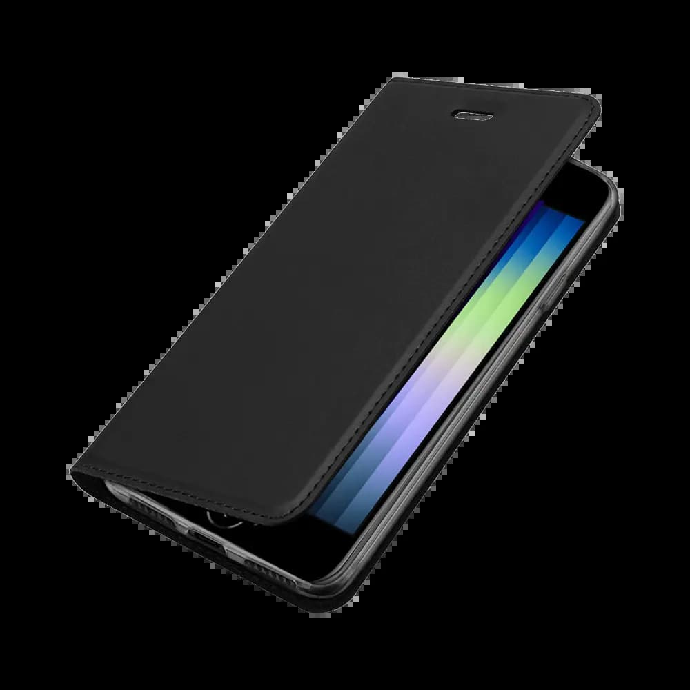 Housse folio iPhone 7 / 8 / SE (2nd Gen) (3e Gen) porte-carte – Dux Ducis Skin Pro Noir - Vue 7
