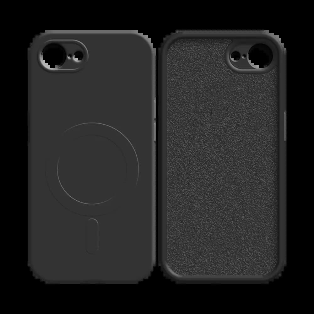 Coque MagSafe iPhone 16e / iPhone 17e antichoc et intérieur flanelle - PROTECT IZ001 Noir - Vue 5