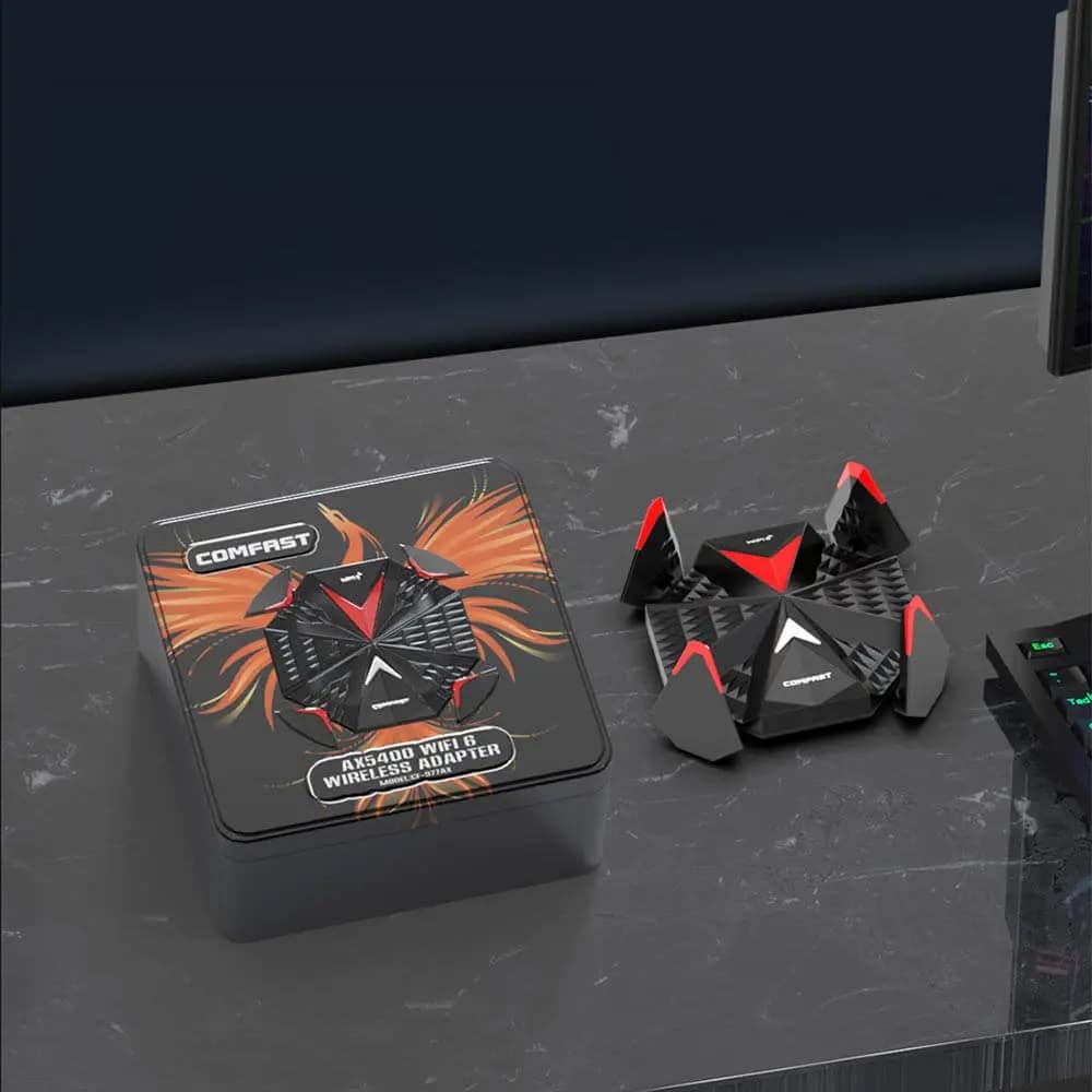 Adaptateur WiFi 6 USB AX5400 (5374 Mbps) - tri-bande - Comfast CF-977AX - Vue 56
