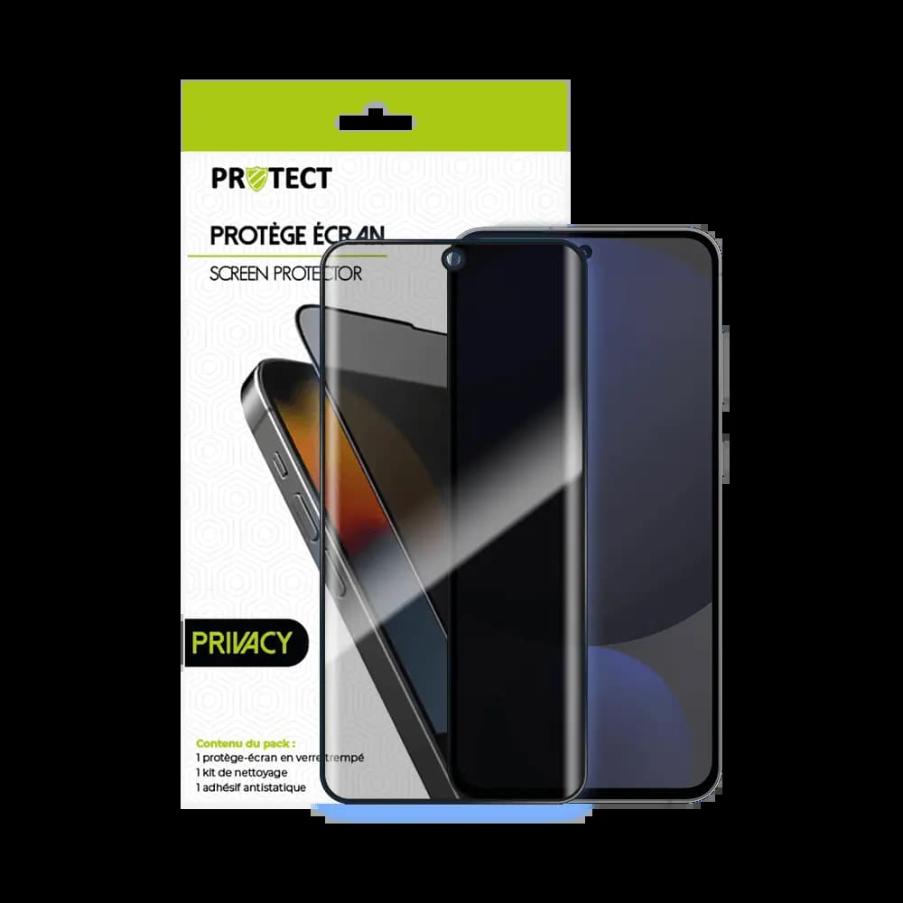 Verre trempé anti-espions 9H – Samsung Galaxy S24 FE – PROTECT Transparent - Vue 20