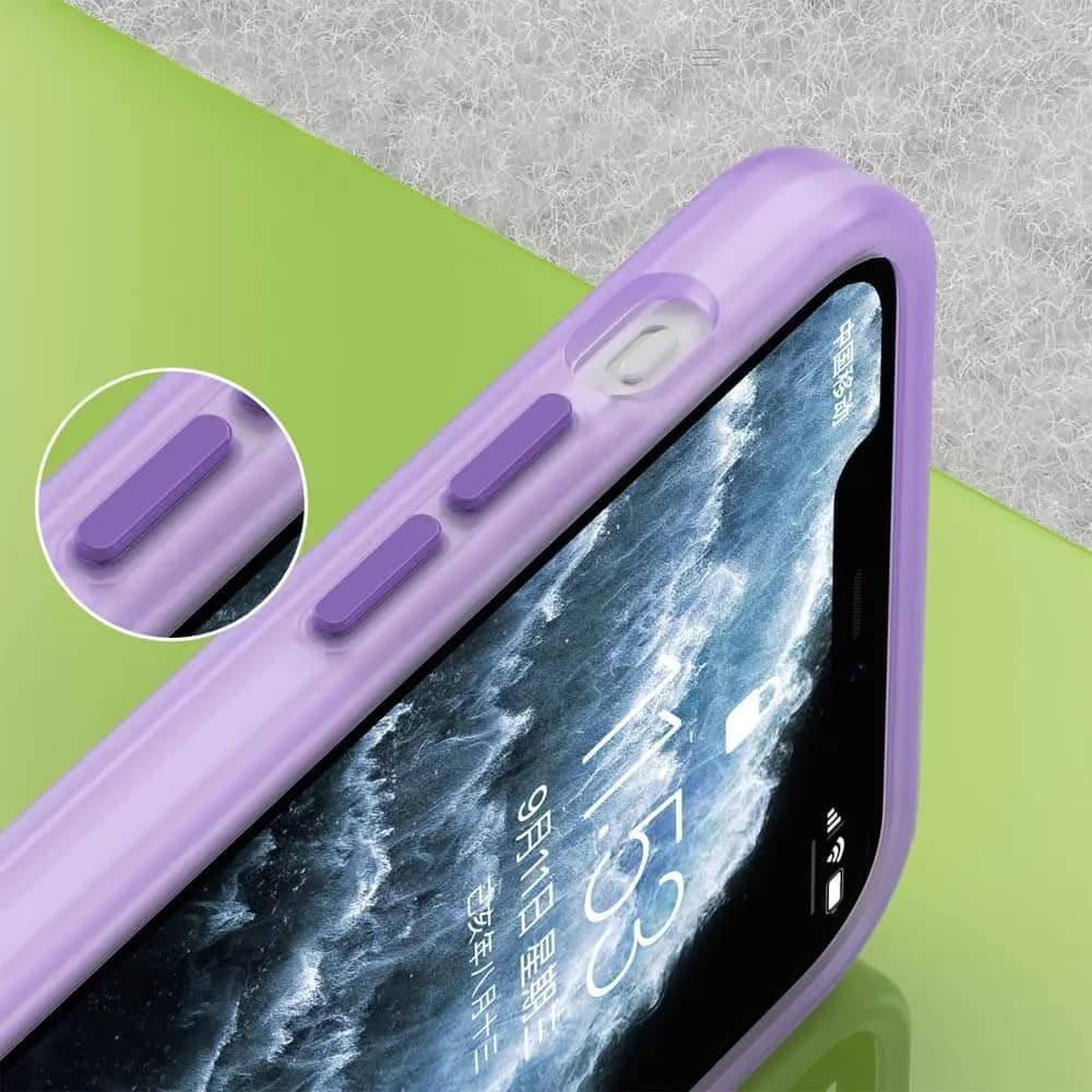 Coque MagSafe bi-matière – iPhone 11 Pro Max – PROTECT MF-006 Violet Foncé - Vue 7