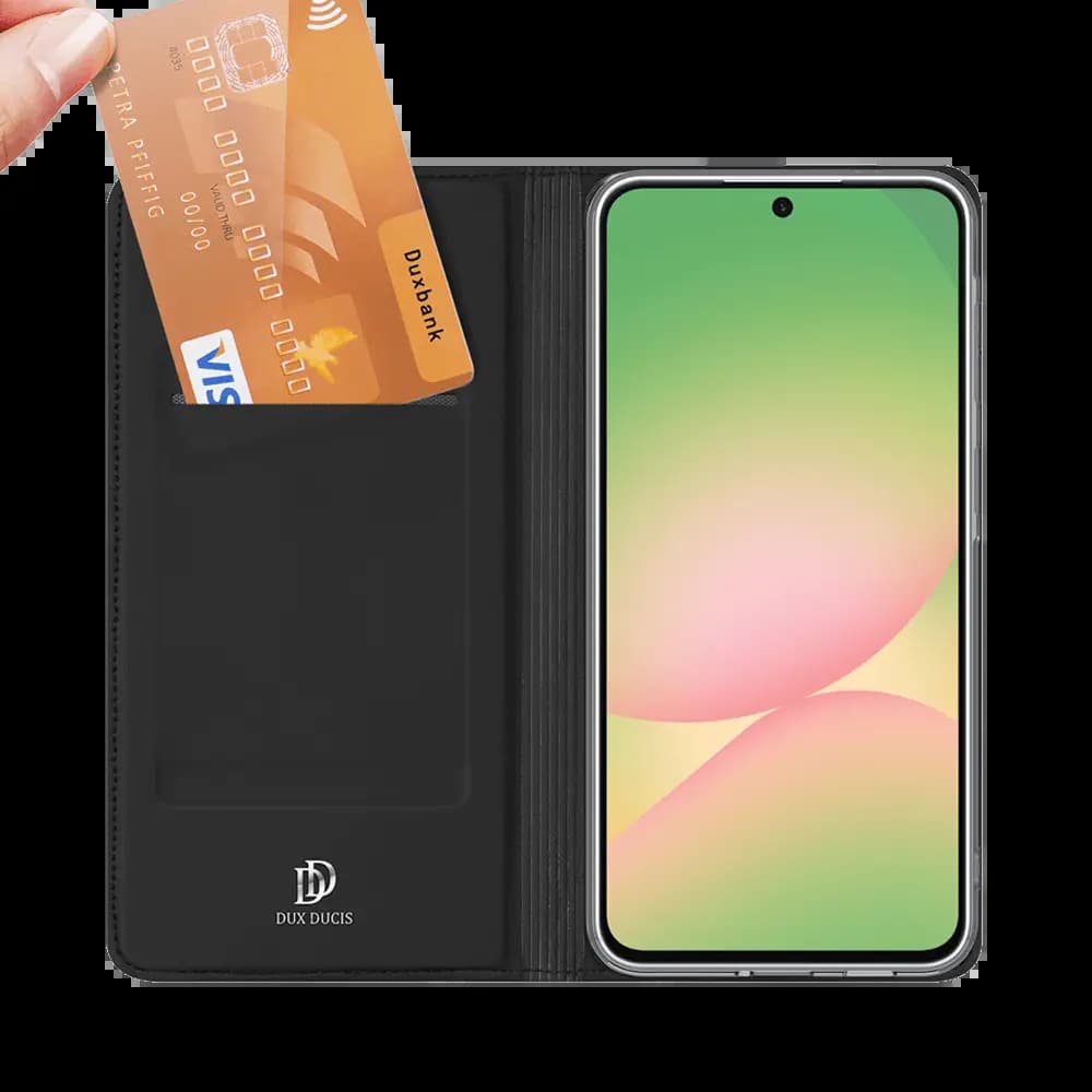 Housse folio Samsung Galaxy A57 5G porte-carte – Dux Ducis Skin Pro Bleu - Vue 3