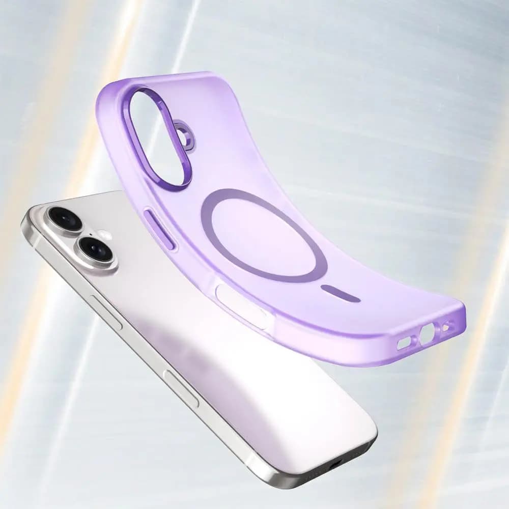Coque MagSafe bi-matière – iPhone 16 Plus – PROTECT MF-006 Violet Foncé - Vue 4