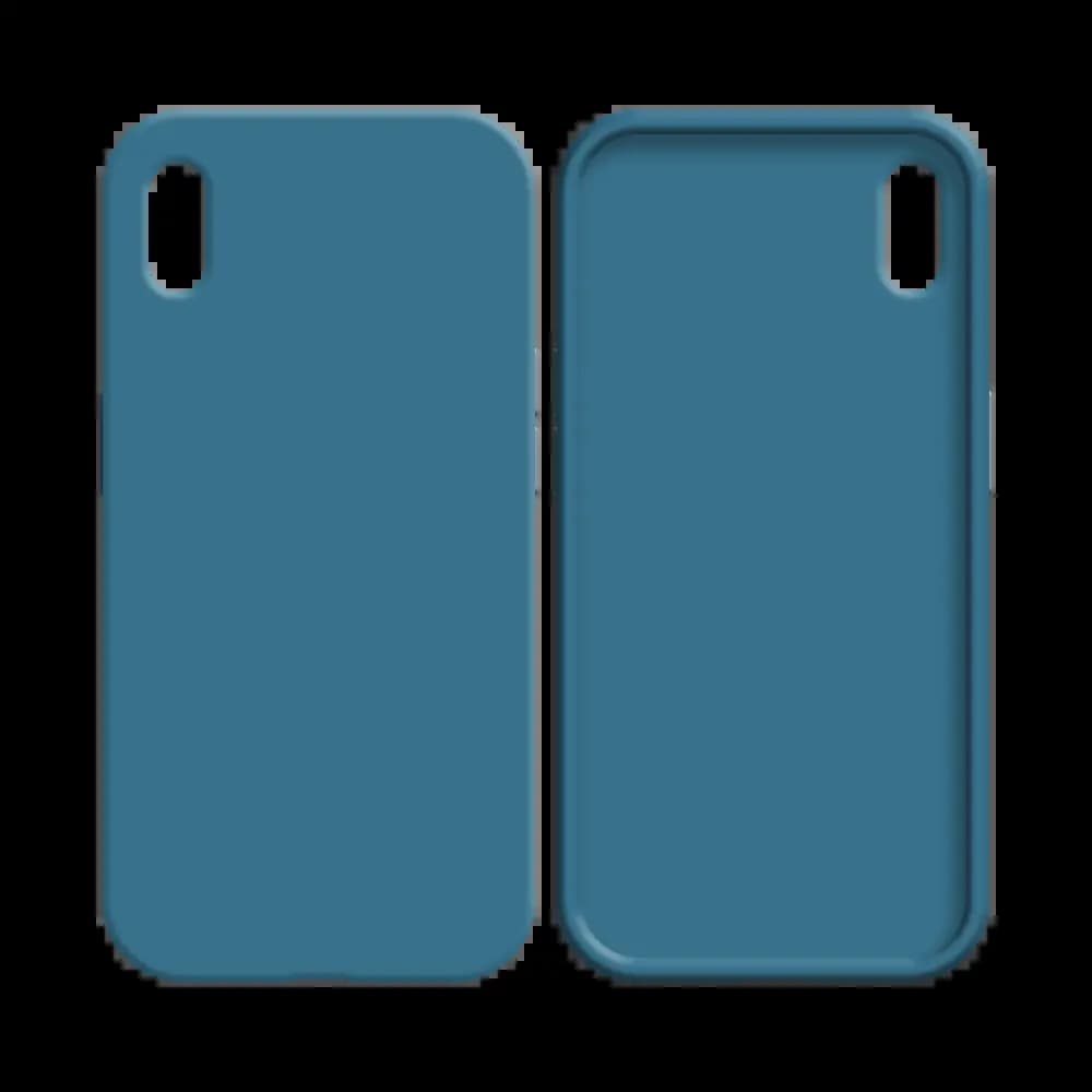 Coque silicone iPhone X / XS - Bleu Clair - Vue 8