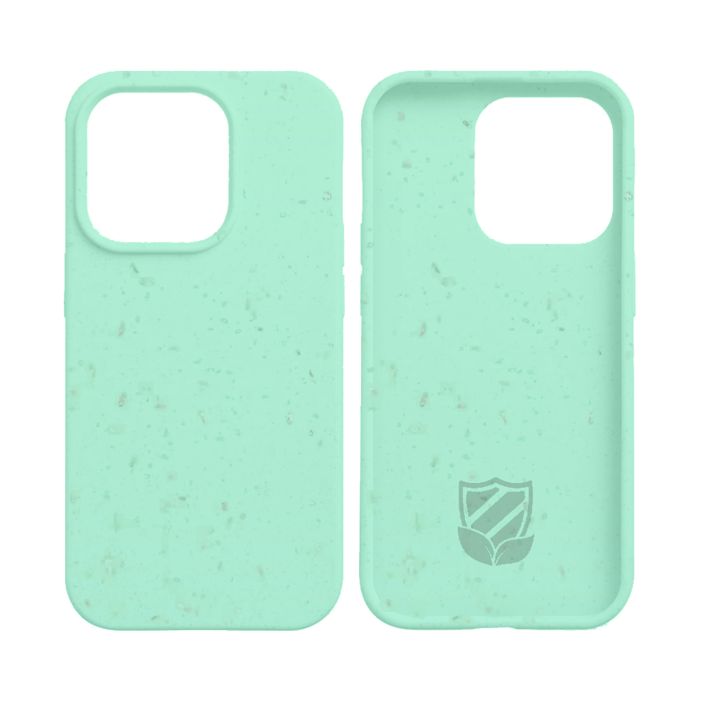 Coque bio iPhone 14 Pro Max - PROTECT Vert Menthe - Vue 3