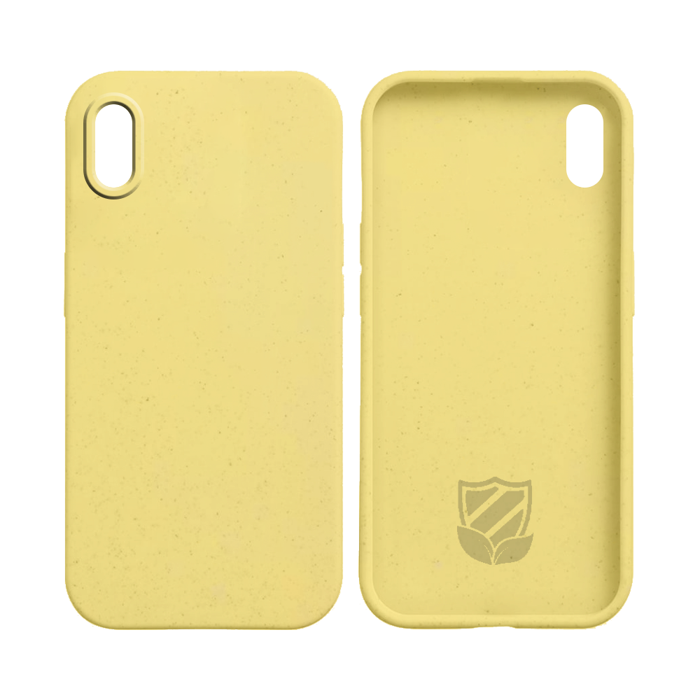 Coque bio iPhone X / XS - PROTECT Jaune - Vue 3
