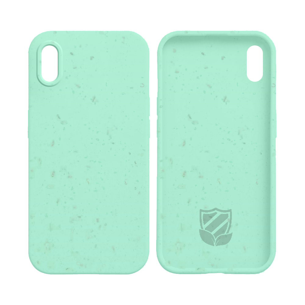 Coque bio iPhone XS Max - PROTECT Vert Menthe - Vue 3