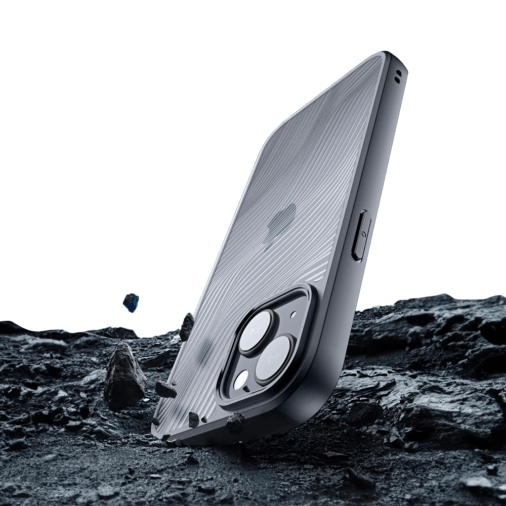 Coque anti-chocs finition mate – iPhone 15 – Dux Ducis Aimo Noir - Vue 24