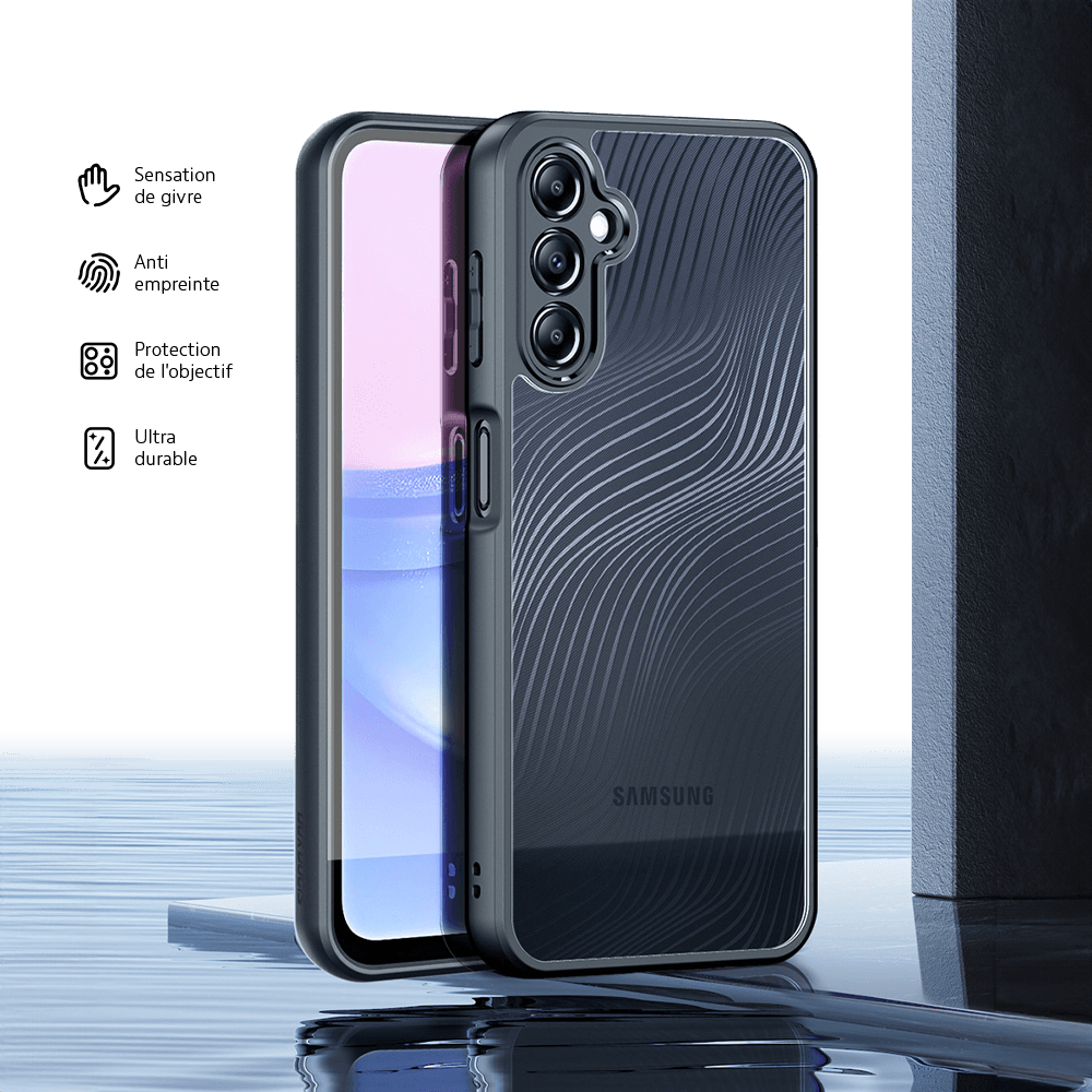 Coque anti-chocs finition mate – Samsung Galaxy A15 5G – Dux Ducis Aimo Noir - Vue 5