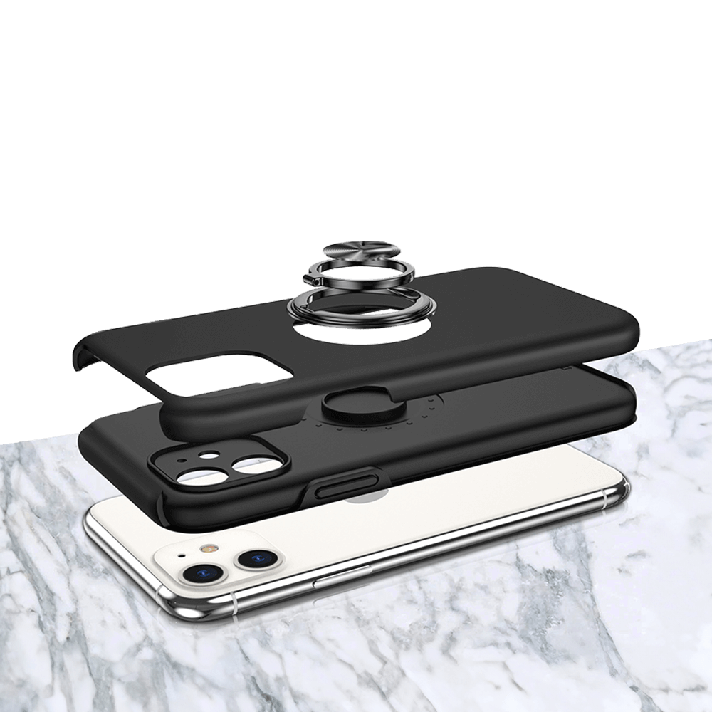 Coque de protection iPhone 11 avec anneau rotatif – PROTECT IE013 Noir - Vue 3