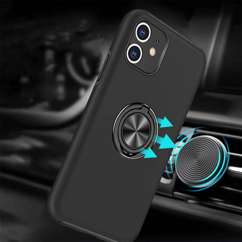 Coque de protection iPhone 11 avec anneau rotatif – PROTECT IE013 Noir - Vue 7