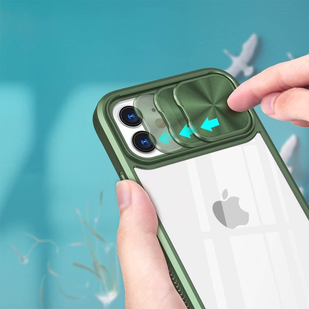 Coque avec cache caméra iPhone 11 – PROTECT IE027 Vert Foncé  - Vue 27