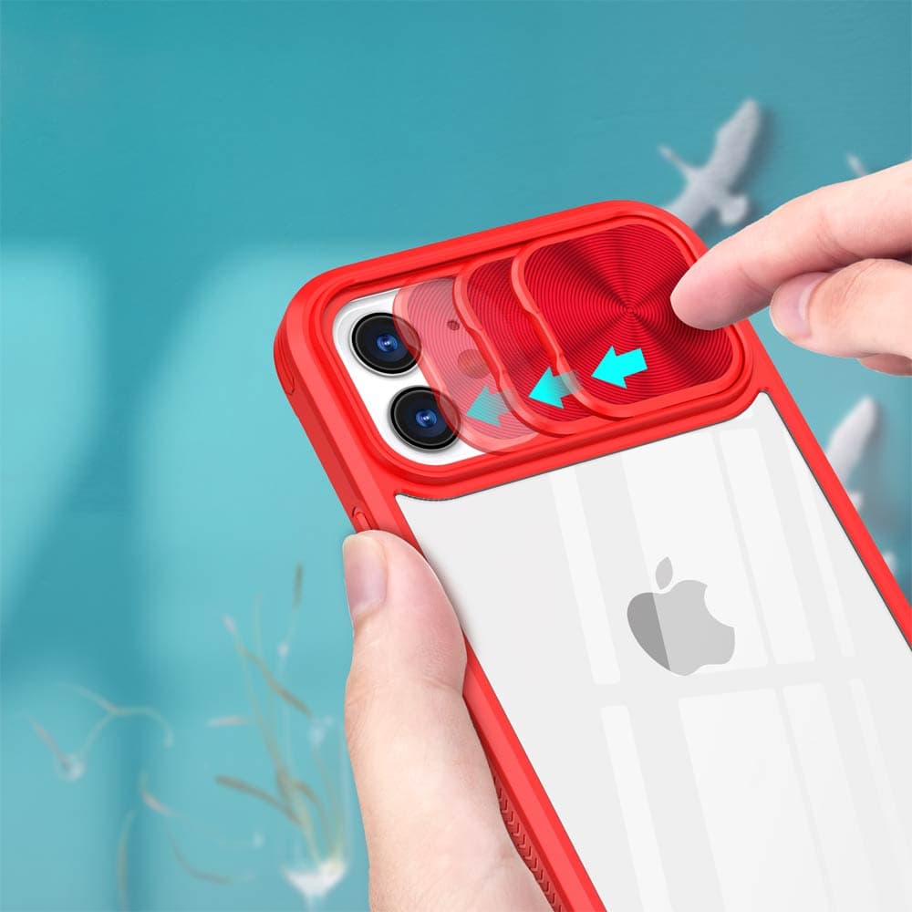Coque avec cache caméra iPhone 11 – PROTECT IE027 Rouge  - Vue 27