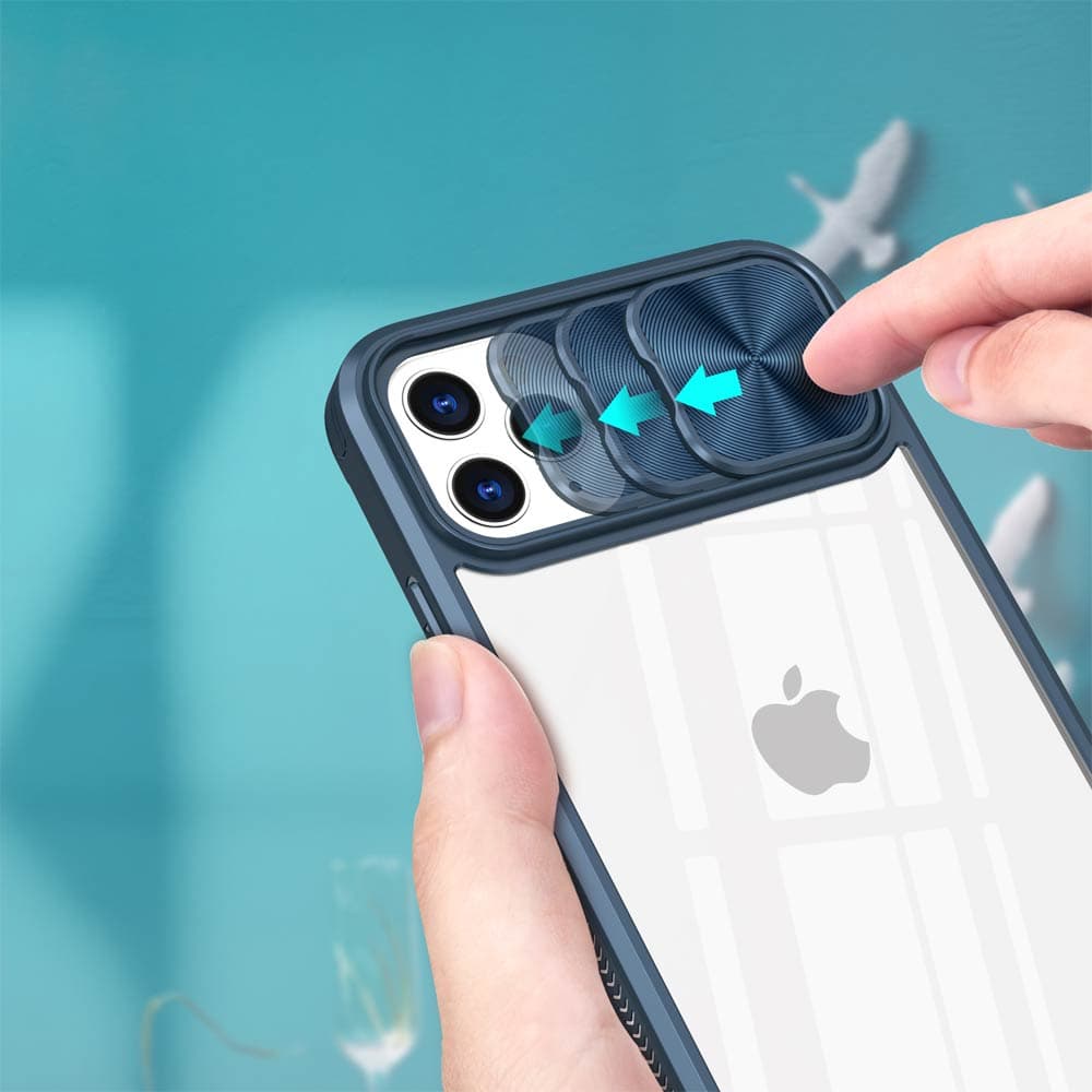 Coque avec cache caméra – iPhone 11 Pro Max – PROTECT IE027 Bleu Marine - Vue 27