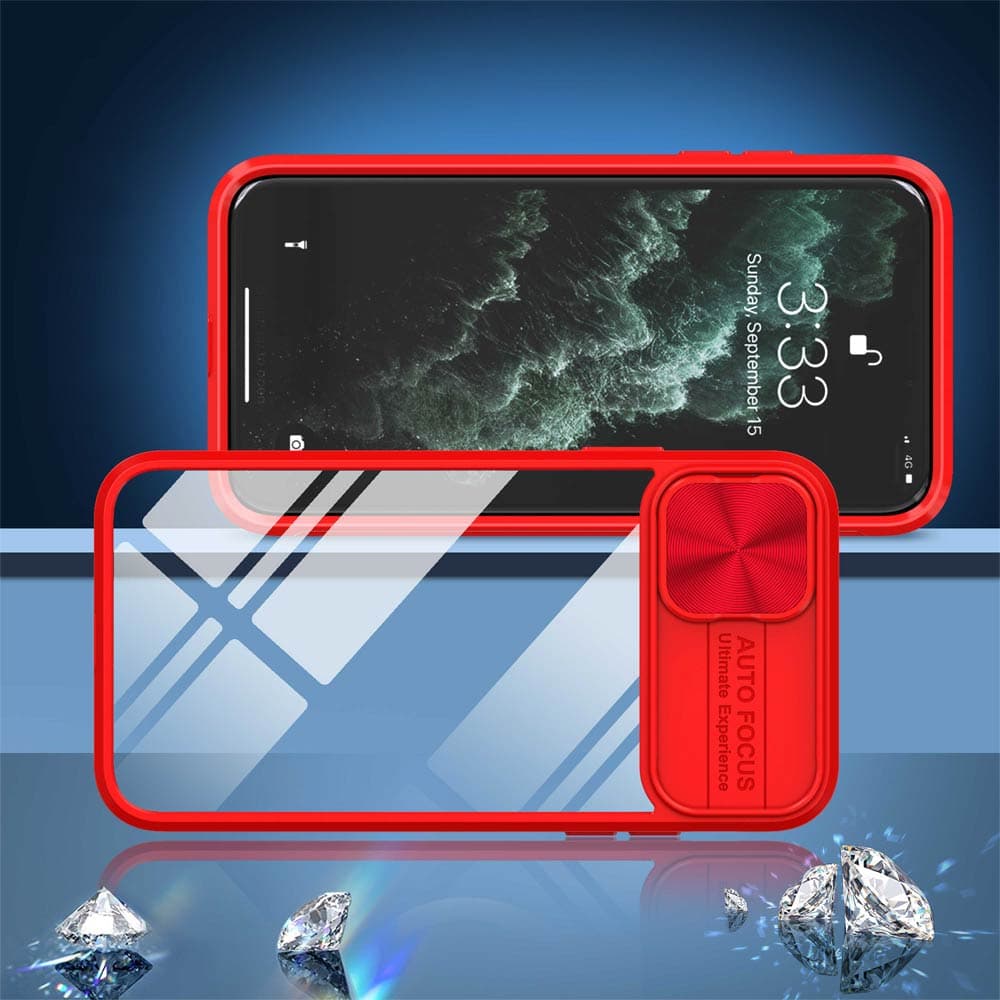 Coque avec cache caméra – iPhone 11 Pro Max – PROTECT IE027 Rouge  - Vue 4