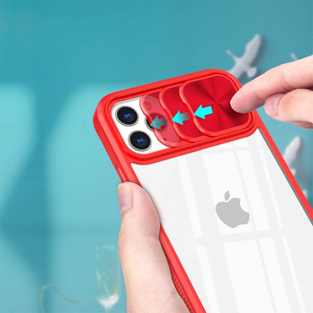 Coque avec cache caméra – 11 Pro – PROTECT IE027 Rouge  - Vue 27