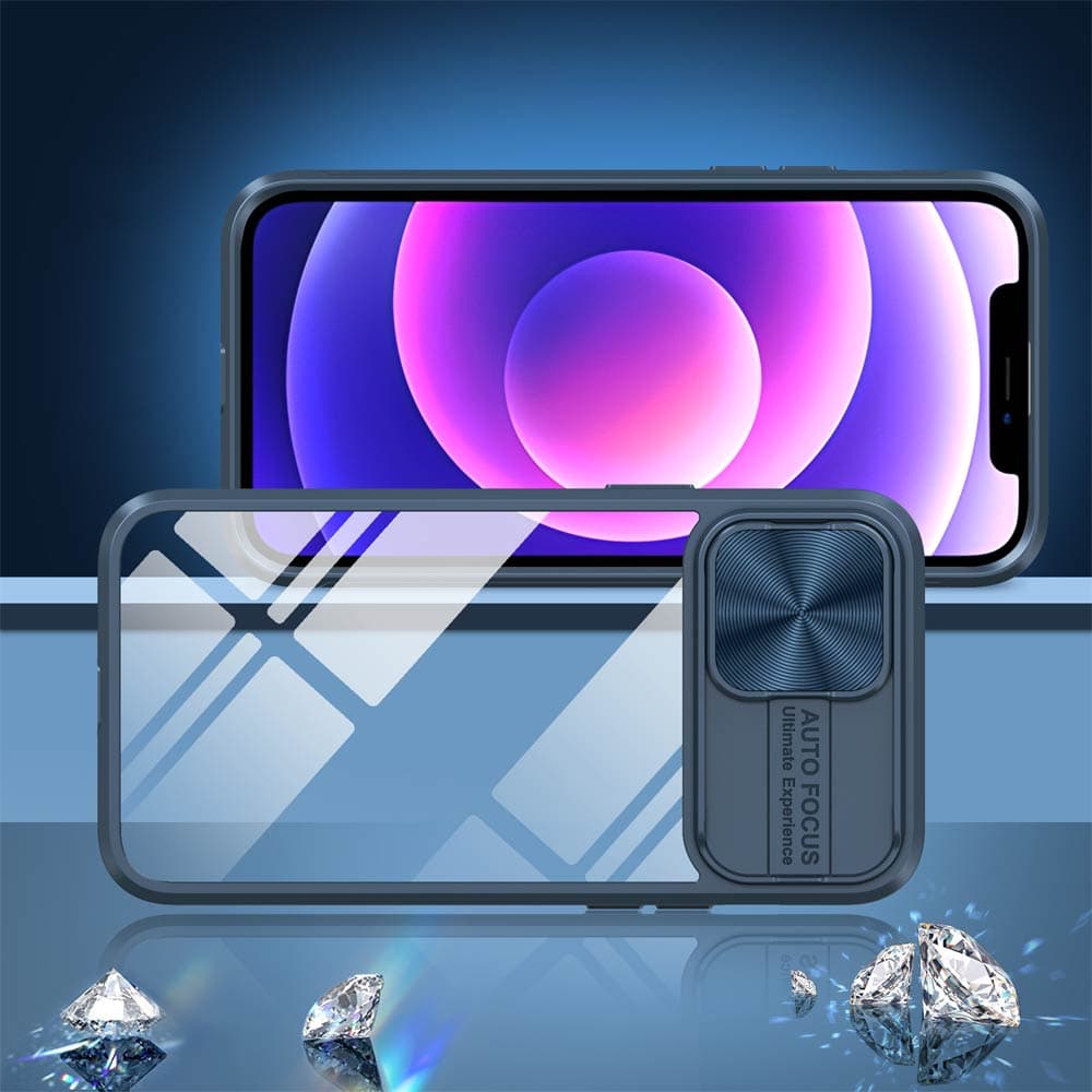 Coque avec cache caméra – 12 Pro Max – PROTECT IE027 Bleu Marine - Vue 4