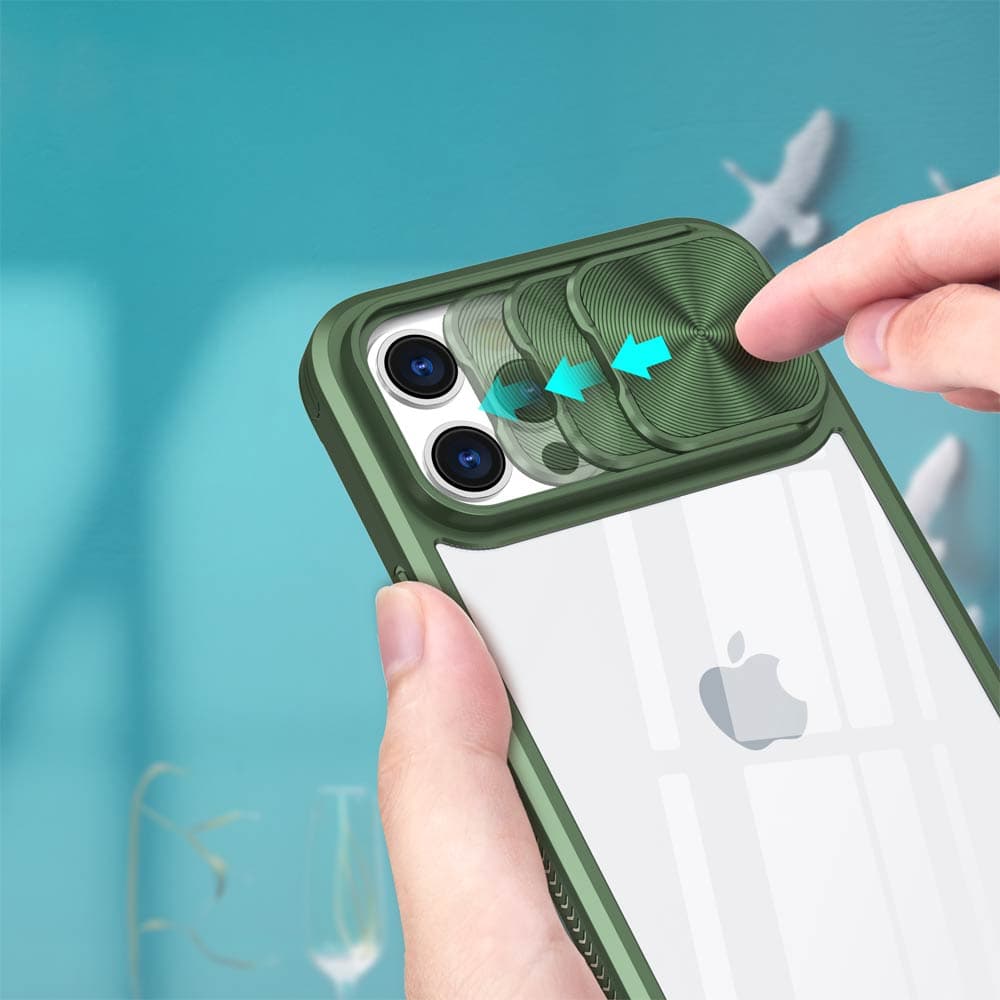 Coque avec cache caméra iPhone 12 Pro Max – PROTECT IE027 Vert Foncé - Vue 27