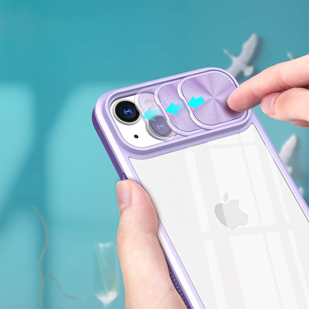 Coque avec cache caméra pour iPhone 13 / 14 / 16e / 17e – PROTECT IE027 Violet - Vue 27
