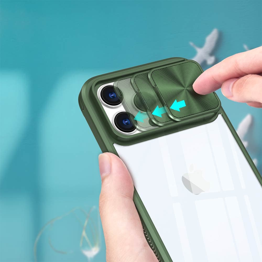 Coque avec cache caméra – iPhone 14 Pro Max – PROTECT IE027 Vert Foncé - Vue 27