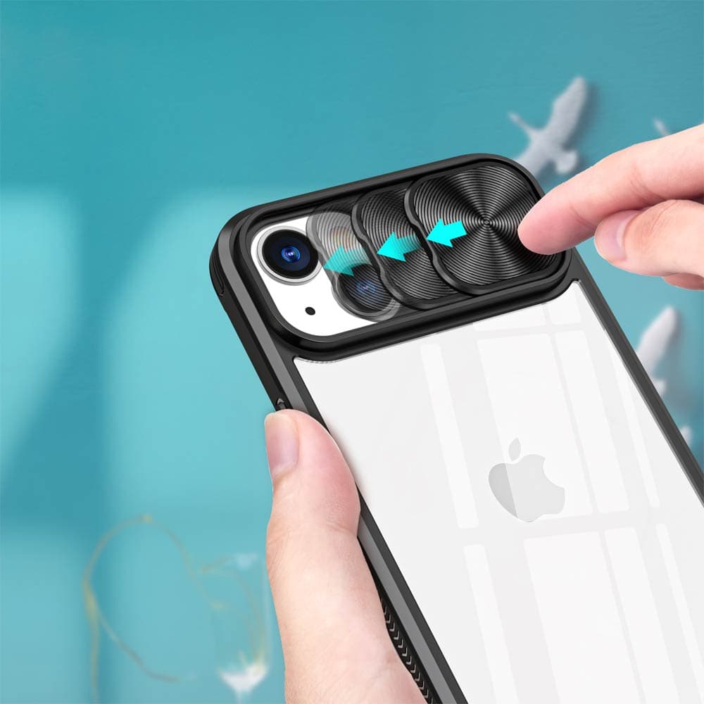 Coque avec cache caméra – iPhone 15 – PROTECT IE027 Noir - Vue 27