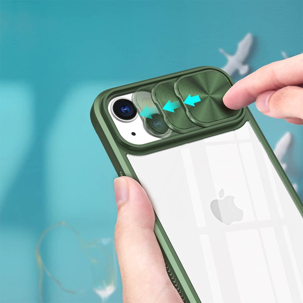 Coque avec cache caméra – iPhone 15 – PROTECT IE027 Vert Foncé - Vue 27