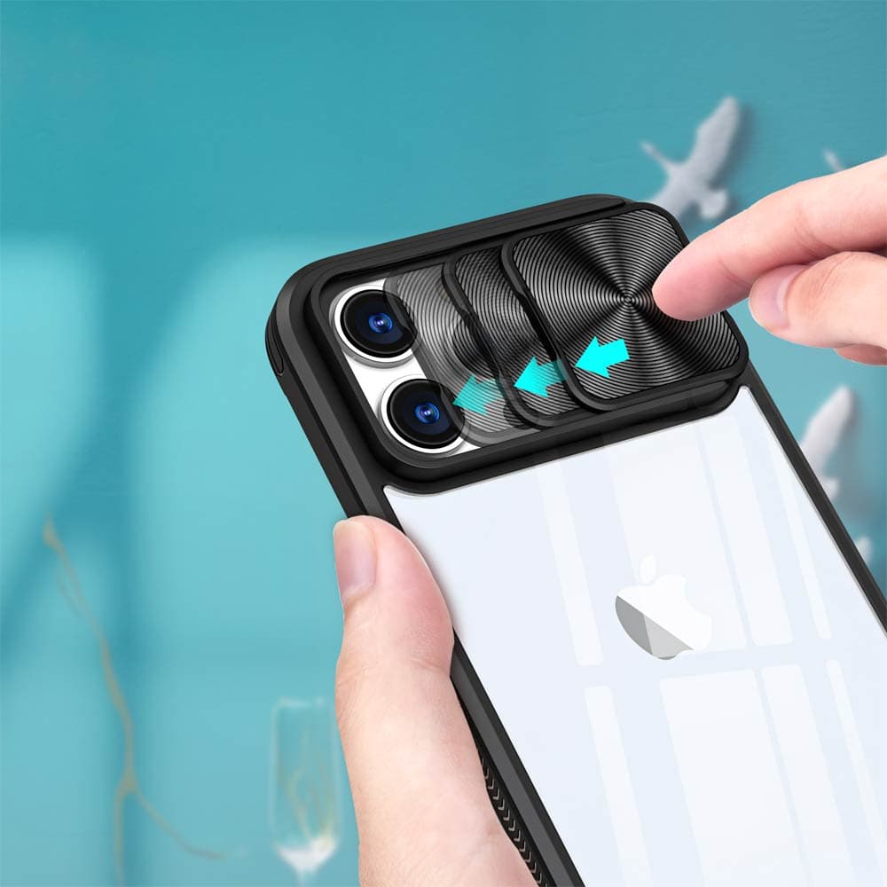 Coque avec cache caméra – iPhone 15 Pro – PROTECT IE027 Noir - Vue 27